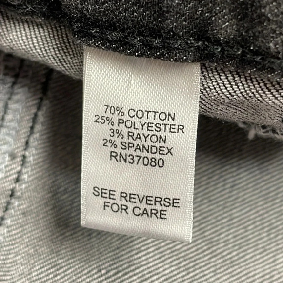 NWOT Cato C Est. 1946 Hi Rise Denim Jeans Black Raw Hem 12 - Picture 13 of 16